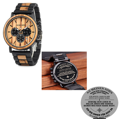 Reloj de Madera BOBO BIRD Cronógrafo Militar Lujo para Hombre - Image 26