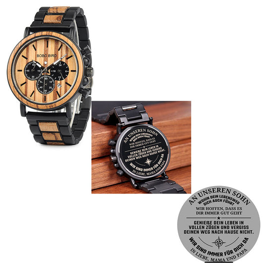 Reloj de Madera BOBO BIRD Cronógrafo Militar Lujo para Hombre - Image 28