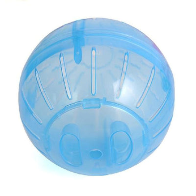 Translucent pink plastic hamster jogging ball with multiple ventilation slots for small pet exercise. - Image 9