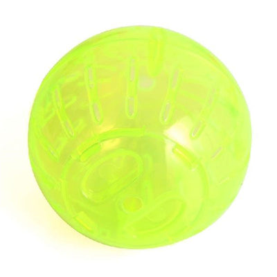 Translucent pink plastic hamster jogging ball with multiple ventilation slots for small pet exercise. - Image 5