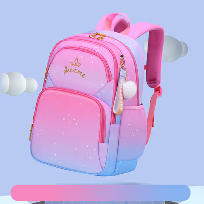 Mochila Escolar Degradado de Colores para Niñas - Image 2