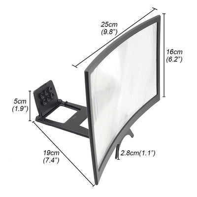 Amplificador de Pantalla 12 Pulgadas para Celular - Soporte Magnético para Películas y Contenido Digital - Image 10