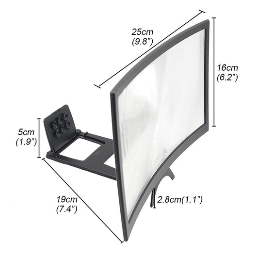 Amplificador de Pantalla 12 Pulgadas para Celular - Soporte Magnético para Películas y Contenido Digital - Image 10