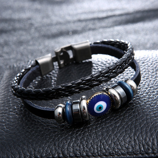 Pulsera Ojo Turco Azul con Cuentas Vintage - Image 8
