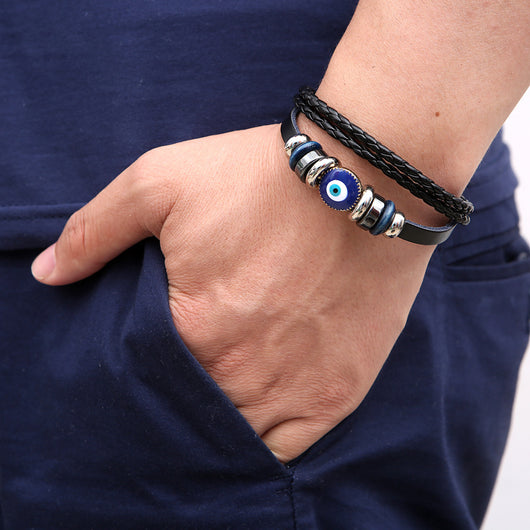Pulsera Ojo Turco Azul con Cuentas Vintage - Image 7