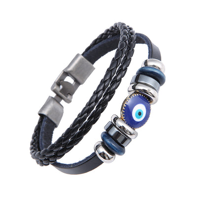 Pulsera Ojo Turco Azul con Cuentas Vintage