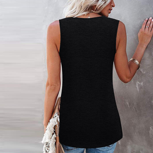 Blusas de Encaje Talla 5XL Sexy Holgadas para Mujer - Camisetas Tirantes Verano Cuello Redondo - Image 14