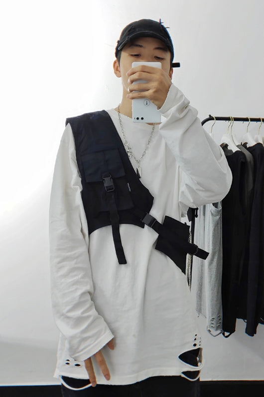Chaleco Táctico Funcional Wu Yifan con Bolsillos de Carga - Image 8