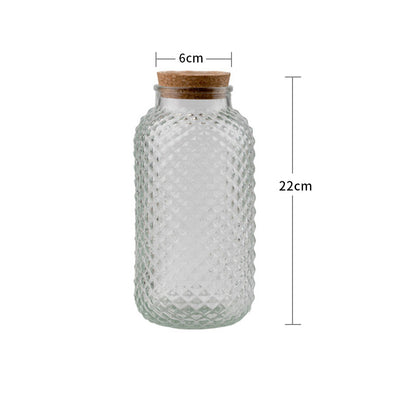 Frasco de Vidrio Hermético con Tapa de Corcho y Madera Estilo Europeo - Image 17