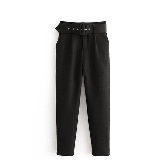 Pantalones Casuales Talle Alto Amarillos Capri - Image 14