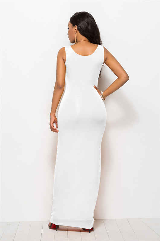 Vestido Largo Elegante sin Mangas Primavera Verano - Tela Elástica Transpirable - Image 31