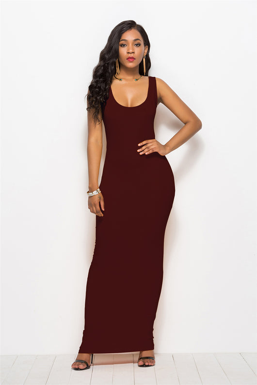 Vestido Largo Elegante sin Mangas Primavera Verano - Tela Elástica Transpirable - Image 16
