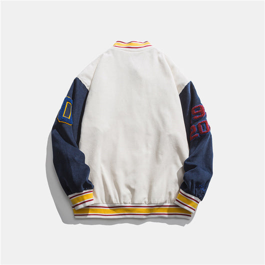 Chaqueta Overol Holgada Estilo Béisbol Retro - Image 9