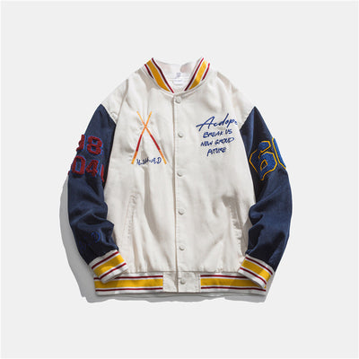 Chaqueta Overol Holgada Estilo Béisbol Retro - Image 6