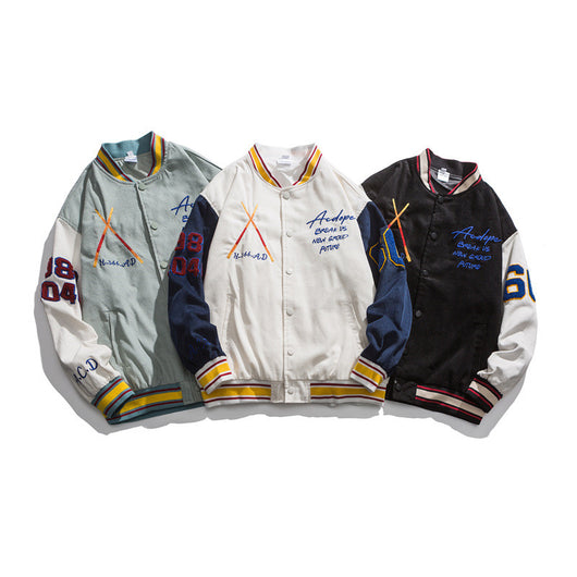Chaqueta Overol Holgada Estilo Béisbol Retro - Image 8