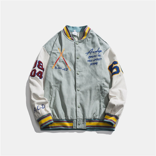 Chaqueta Overol Holgada Estilo Béisbol Retro - Image 2