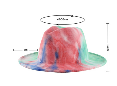 Gorro Jazz Reversible Tie-Dye Degradado Unisex Estilo Británico - Image 9
