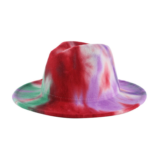 Gorro Jazz Reversible Tie-Dye Degradado Unisex Estilo Británico