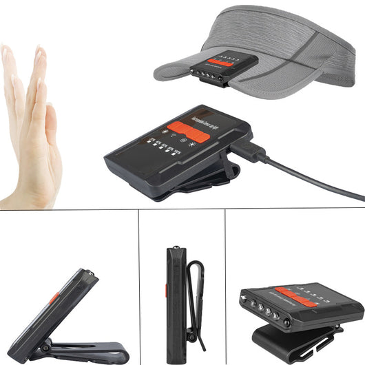 Linterna LED Frontal con Sensor Infrarrojo y Carga USB - Image 7