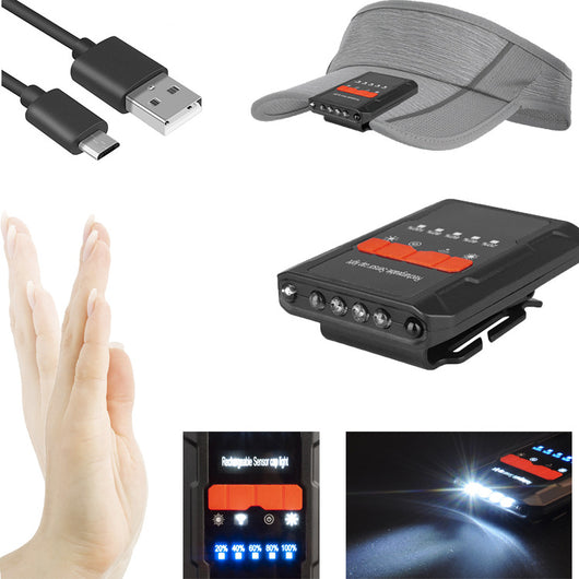 Linterna LED Frontal con Sensor Infrarrojo y Carga USB - Image 10