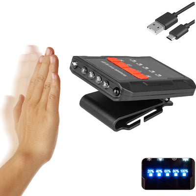 Linterna LED Frontal con Sensor Infrarrojo y Carga USB - Image 5