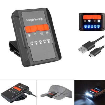 Linterna LED Frontal con Sensor Infrarrojo y Carga USB - Image 4