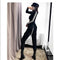 Pantalones Cargo Jogger Streetwear para Mujer en Negro