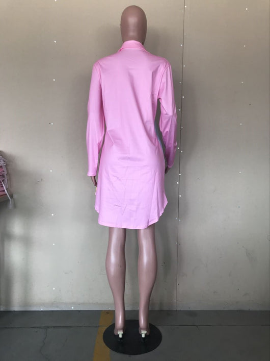 Vestido Camisero Estampado Largo para Mujer - Image 9