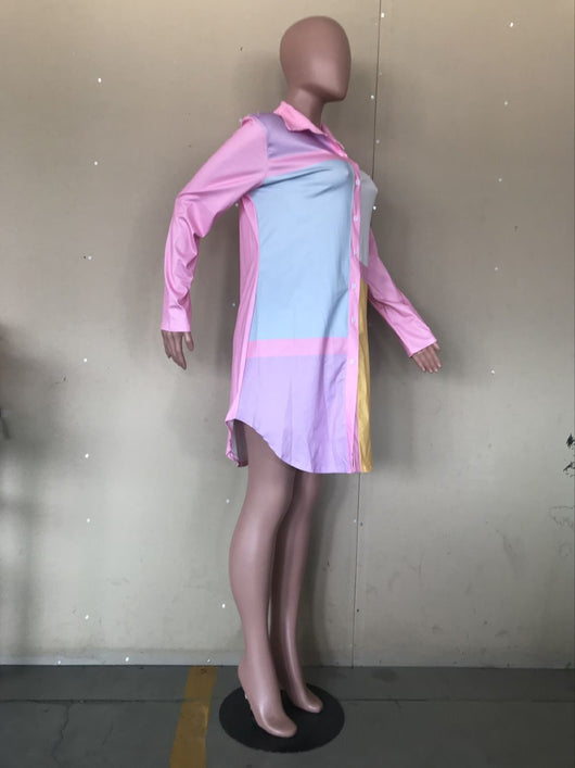 Vestido Camisero Estampado Largo para Mujer - Image 8