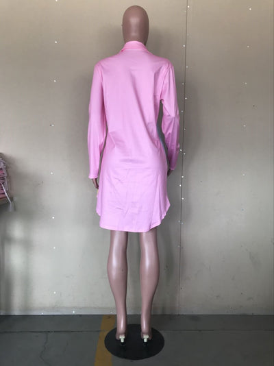 Vestido Camisero Estampado Largo para Mujer - Image 5