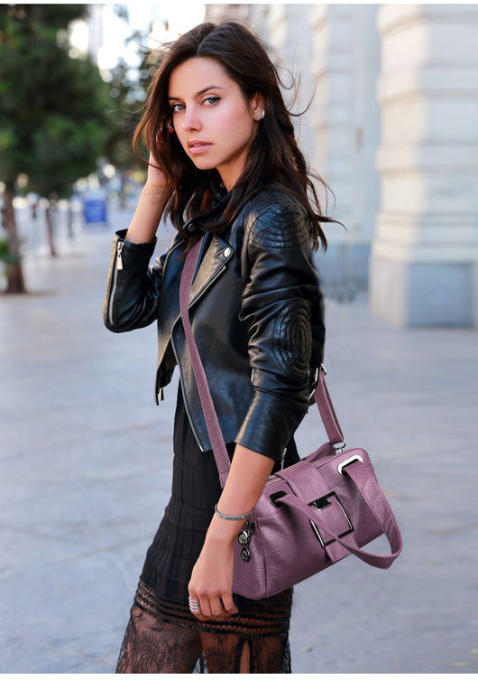 Bolsa de Cuero Estilo Europeo Acolchada - Cartera Versátil para Mujer - Image 7