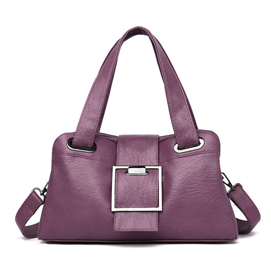 Bolsa de Cuero Estilo Europeo Acolchada - Cartera Versátil para Mujer - Image 3