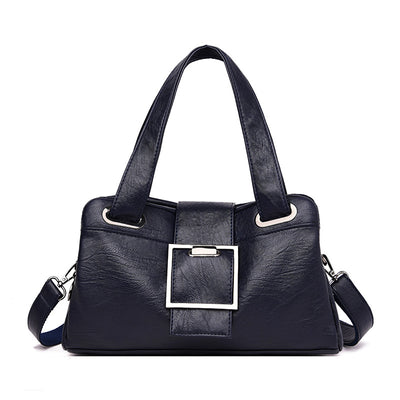 Bolsa de Cuero Estilo Europeo Acolchada - Cartera Versátil para Mujer - Image 4