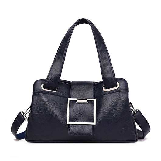 Bolsa de Cuero Estilo Europeo Acolchada - Cartera Versátil para Mujer - Image 4