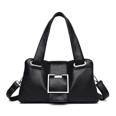 Bolsa de Cuero Estilo Europeo Acolchada - Cartera Versátil para Mujer - Image 5