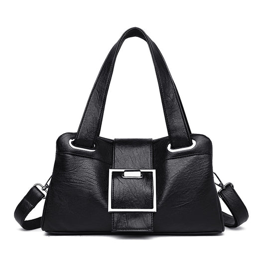 Bolsa de Cuero Estilo Europeo Acolchada - Cartera Versátil para Mujer - Image 5