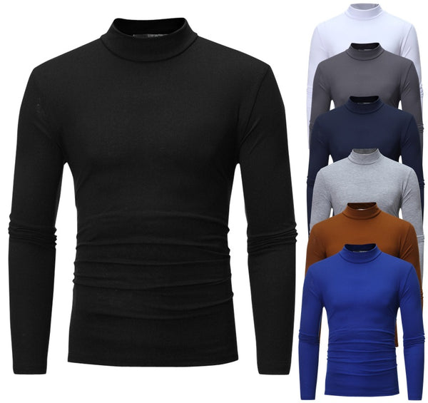 Suéter Cuello Alto Tejido Fino Primavera Otoño
