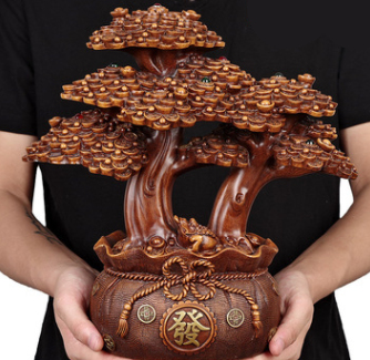 Árbol de la Fortuna Decorativo - Adorno Feng Shui para Sala y Bar