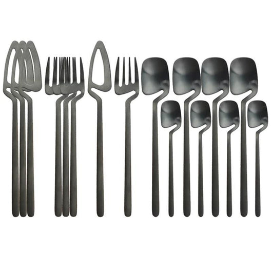 Juego de Cubiertos de Lujo Arcoíris Oro Mate - Servicio de Mesa Completo - Image 10