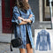 Abrigo Trinchera Denim Rotos Largo Medio