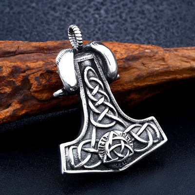 Colgante Cabeza de Oveja Punk Viking en Acero Inoxidable para Hombre - Image 8