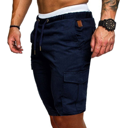 Shorts Deportivos Hombre Sueltos Cómodos con Cinturón Ajustable - Image 8