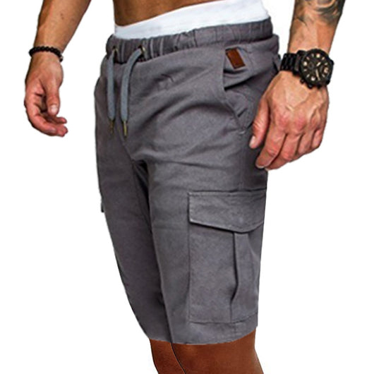 Shorts Deportivos Hombre Sueltos Cómodos con Cinturón Ajustable - Image 5