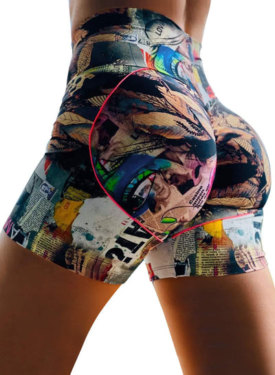 Shorts Deportivos Yoga Cintura Alta Ajustados de Tres Puntos - Image 5