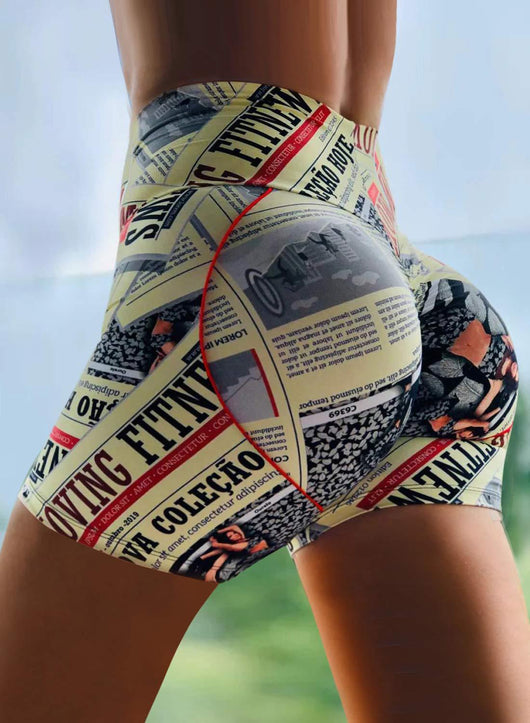 Shorts Deportivos Yoga Cintura Alta Ajustados de Tres Puntos - Image 6