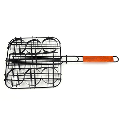 Prensa para Hamburguesas Mini Antiadherente con Canasta para Asar - Image 2