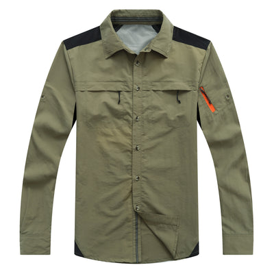 Camisa Deportiva Hombre Manga Corta Desmontable Secado Rápido - Image 3