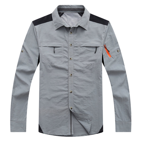 Camisa Deportiva Hombre Manga Corta Desmontable Secado Rápido