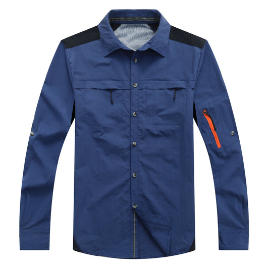 Camisa Deportiva Hombre Manga Corta Desmontable Secado Rápido