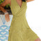 Vestido Cinturón Floral Explosivo para Mujer